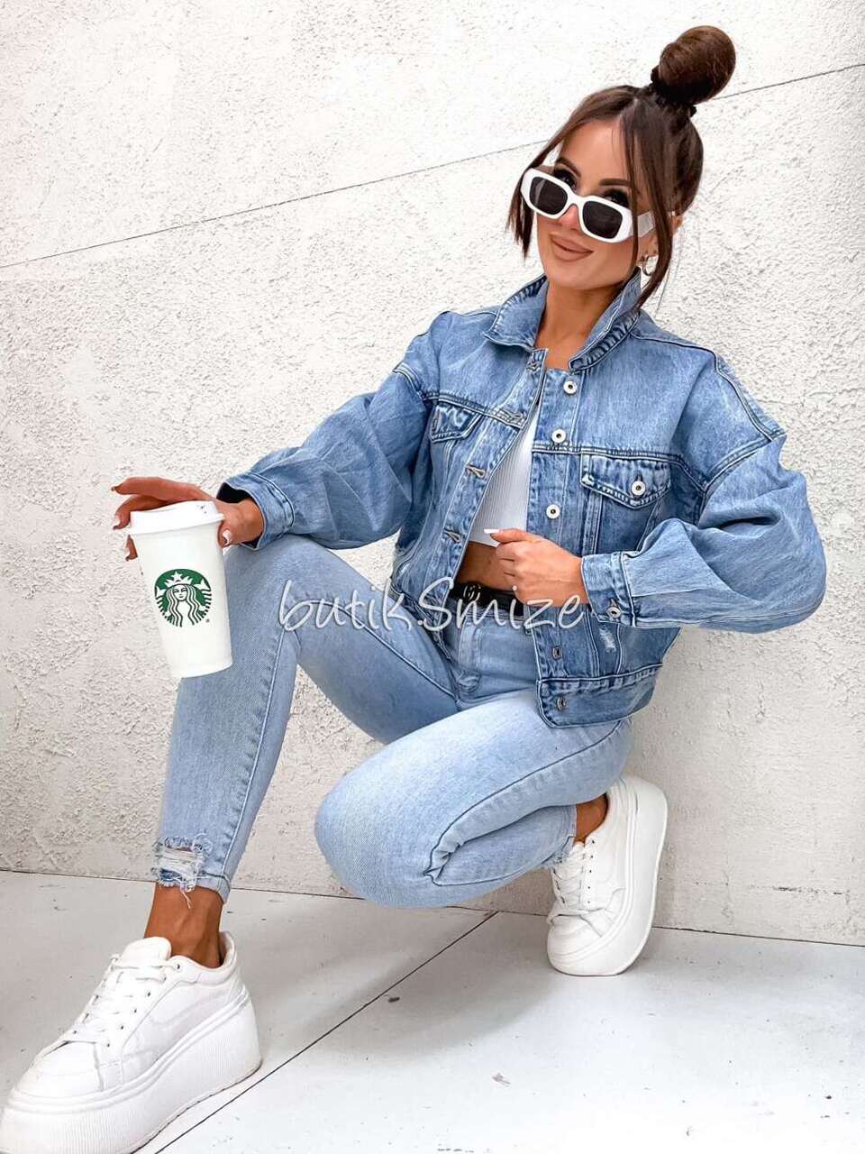 Kurtka jeansowa damska ITAIMASKA