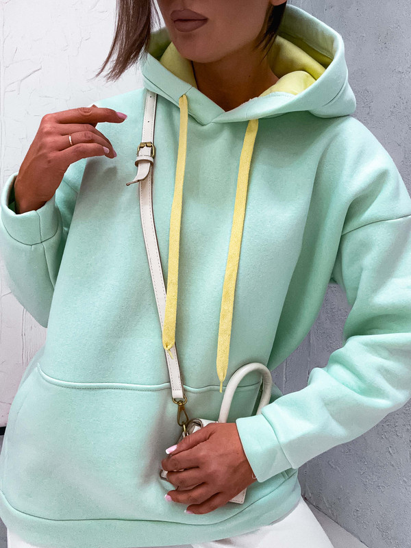 Bawełniana bluza oversize Simple Life