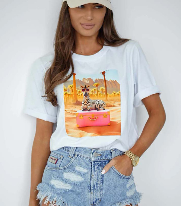 T-Shirt zebra summer time