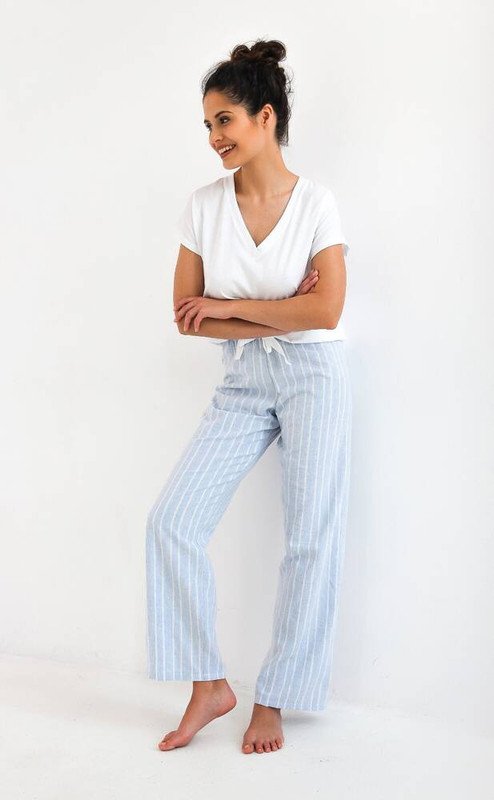 Piżama damska z długimi spodniami IRENE, SENSIS