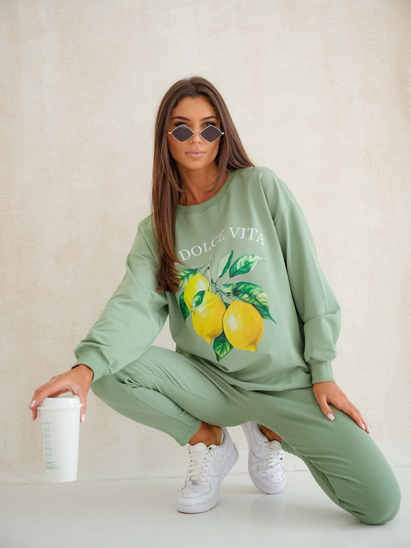 Bluza oversize LA DOLCE VITA - "CYTRYNKI"