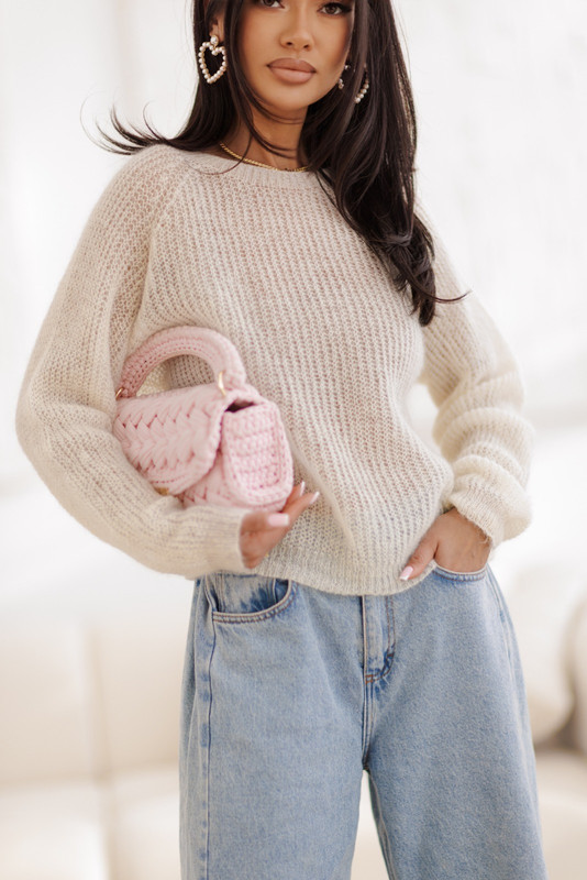 Sweter damski SORRENTO, super kid moher Madame Sue