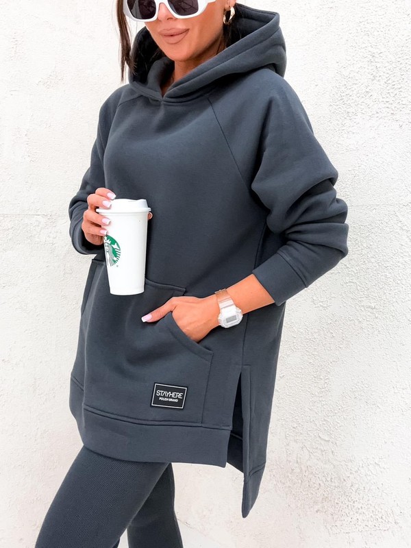 Bluza oversize COZY STAY HERE