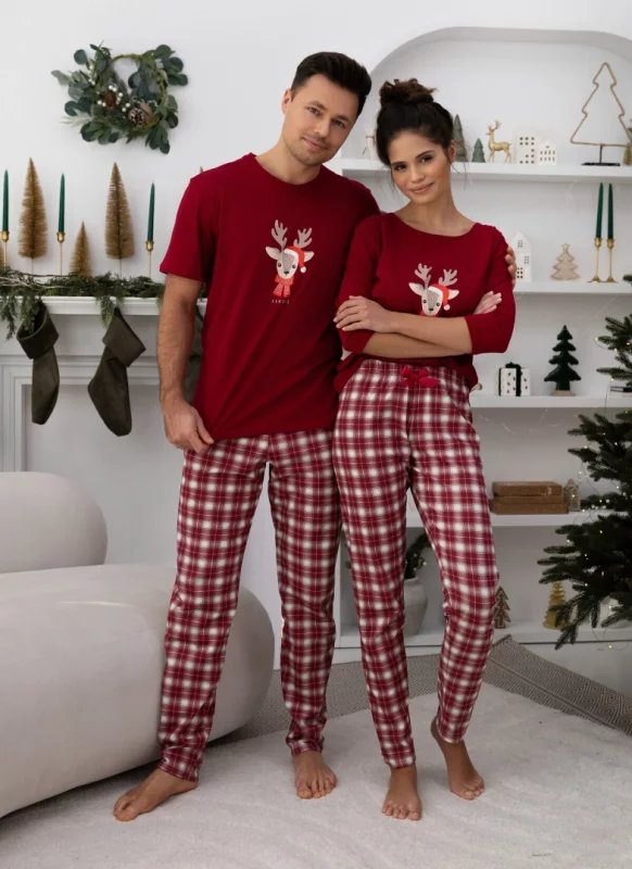 Bawełniana Piżama damska z długim rękawem i długimi spodniami  MALLORY, SENSIS