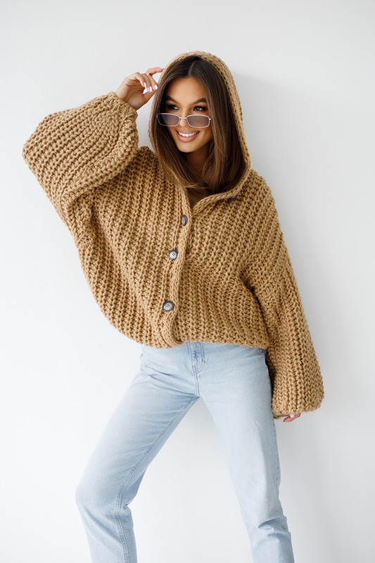 Kardigan bomberka LENA camel Madame Sue