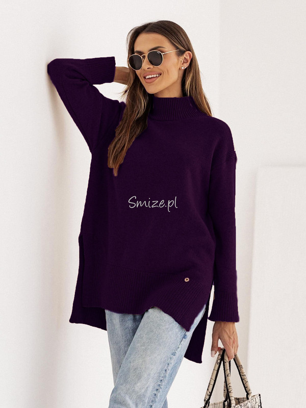 Sweter damski wełniany półgolf ARIA Madame Sue