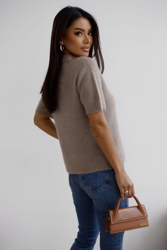 Sweter z krótkim rękawem KEIRA fango Madame Sue