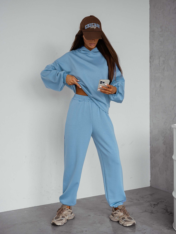 Komplet dresowy "Masełko" błękitny