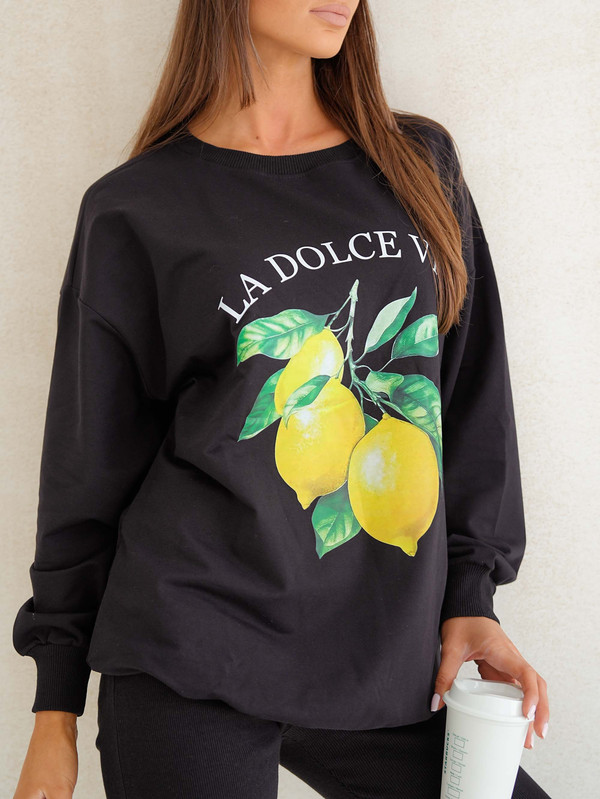 Bluza oversize LA DOLCE VITA - "CYTRYNKI"