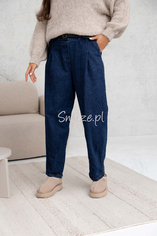 Szerokie spodnie damskie Balloon Fit Jeans