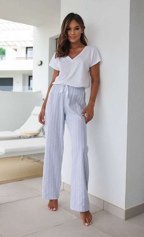 Piżama damska z długimi spodniami IRENE, SENSIS