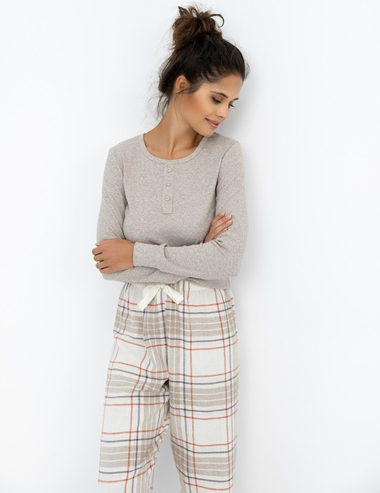 Piżama damska z długimi spodniami Angelina, SENSIS