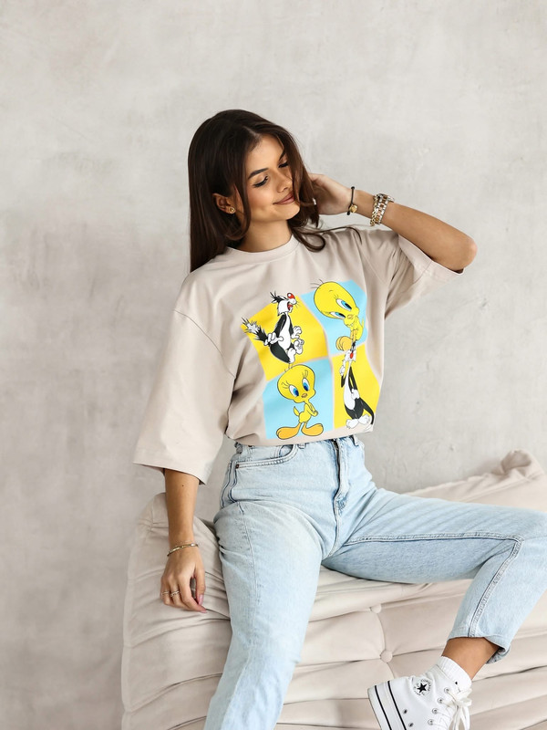 T-shirt UNI Sylwester i Tweety