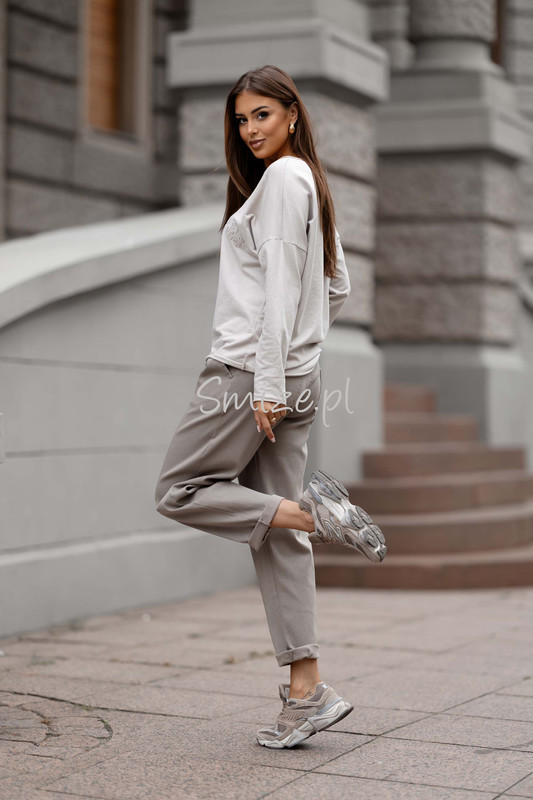 Damskie spodnie Livans Escape the ordinary mokka