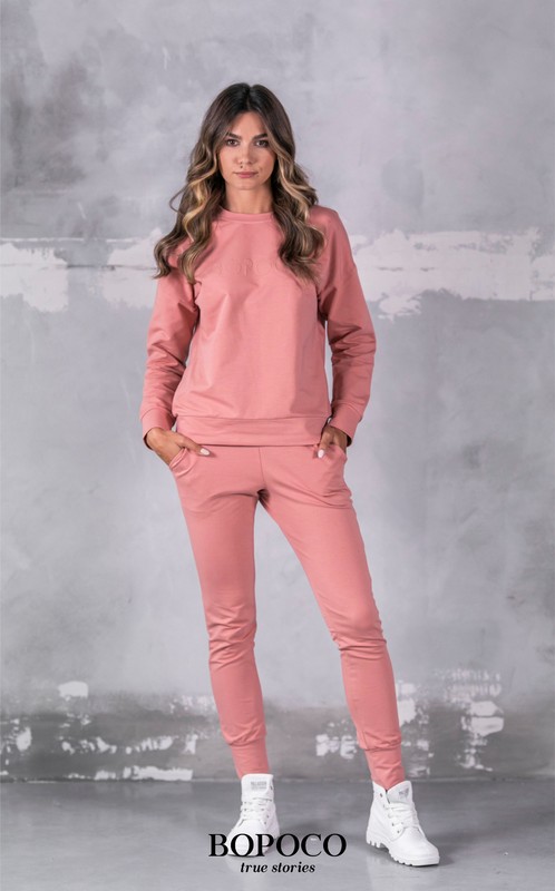 Bluza BASIC BOPOCO pudrowy róż