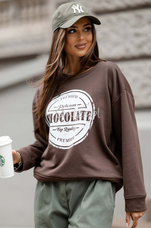 Bluza CHOCOLATE czekoladowa