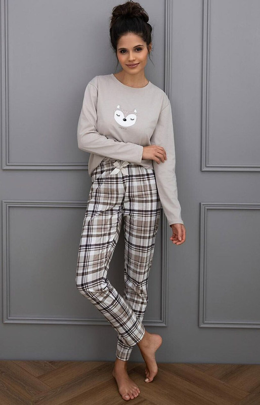 Piżama damska z długim rękawem i długimi spodniami TINSLEY, SENSIS