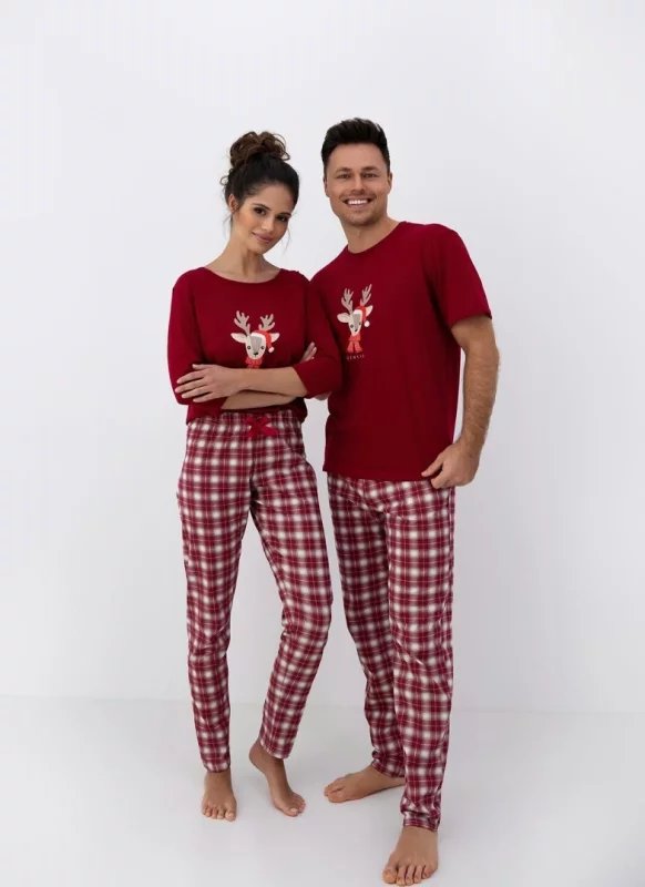 Bawełniana Piżama damska z długim rękawem i długimi spodniami  MALLORY, SENSIS