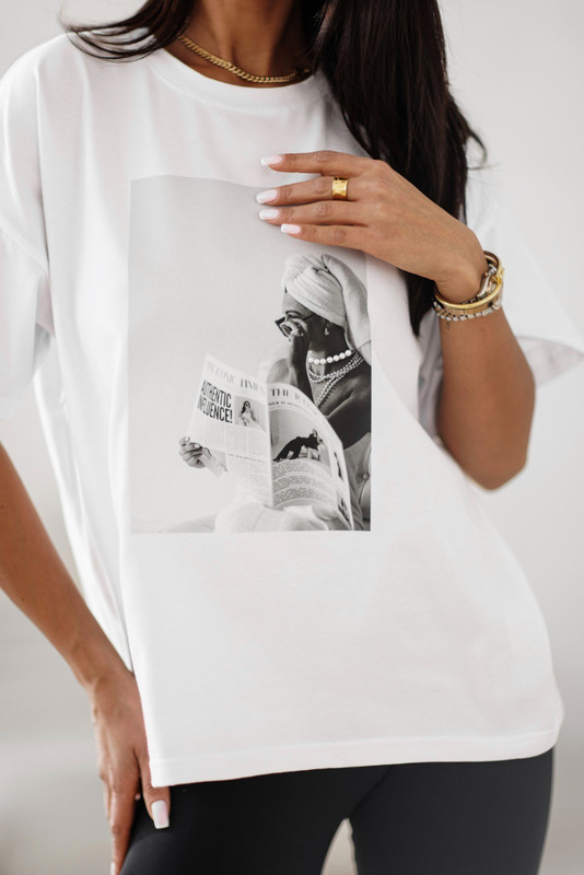 T-shirt z aplikacją 3D Madame Sue