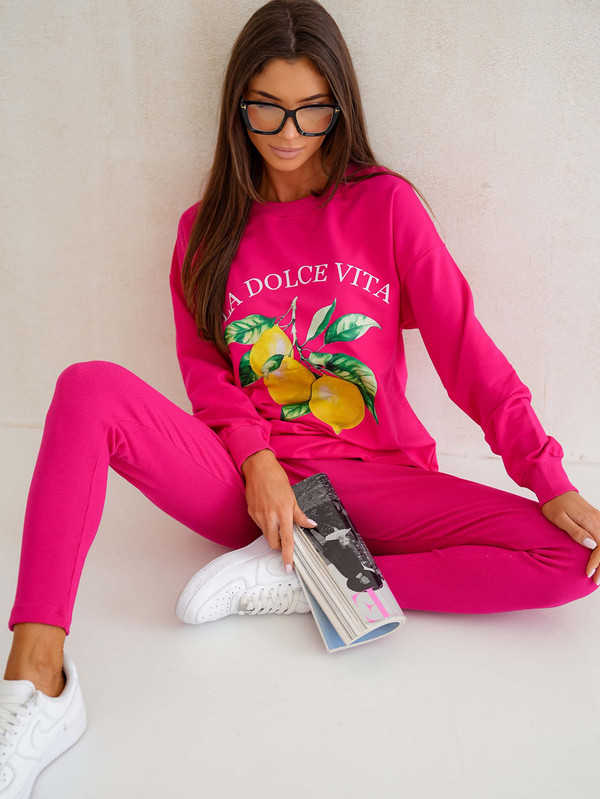 Bluza oversize LA DOLCE VITA - "CYTRYNKI"