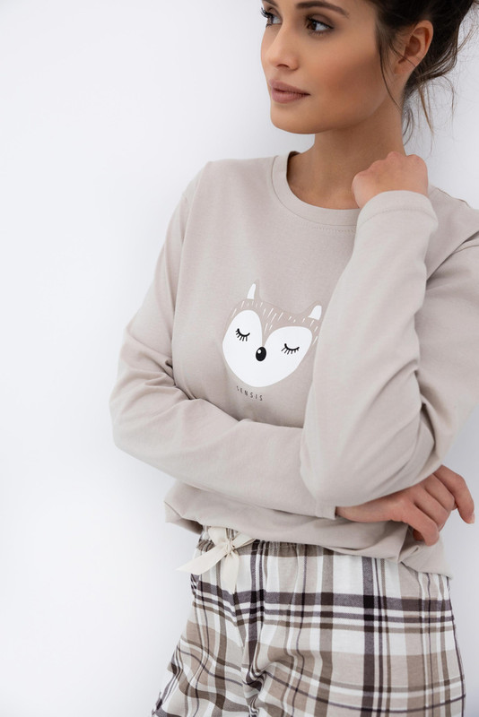 Piżama damska z długim rękawem i długimi spodniami TINSLEY, SENSIS