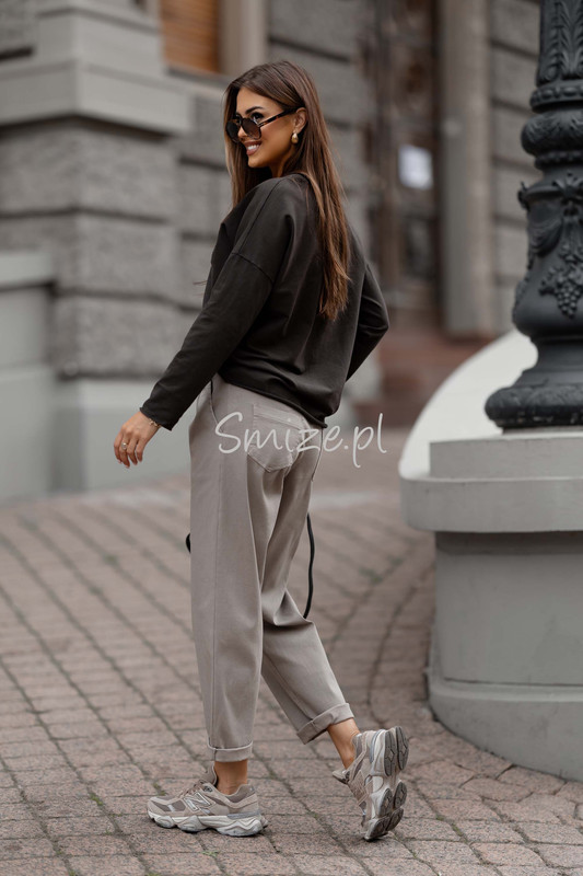 Damskie spodnie Livans Escape the ordinary mokka