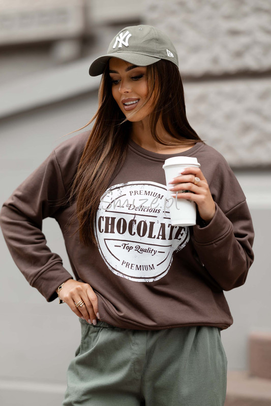 Bluza CHOCOLATE czekoladowa
