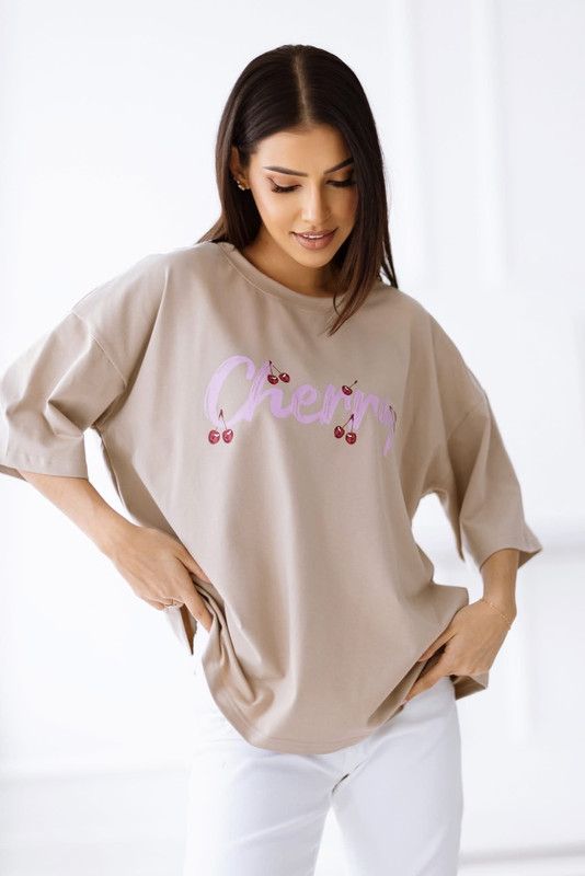 T-shirt oversize CHERRY Madame Sue