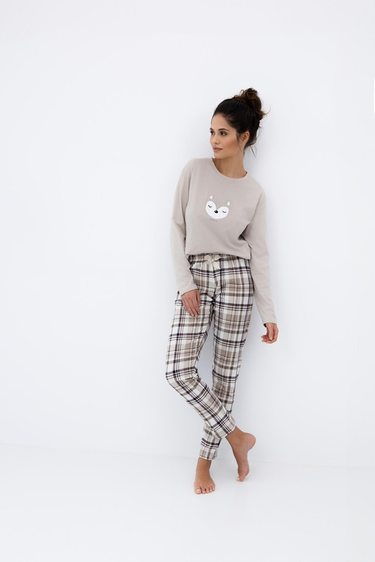 Piżama damska z długim rękawem i długimi spodniami TINSLEY, SENSIS