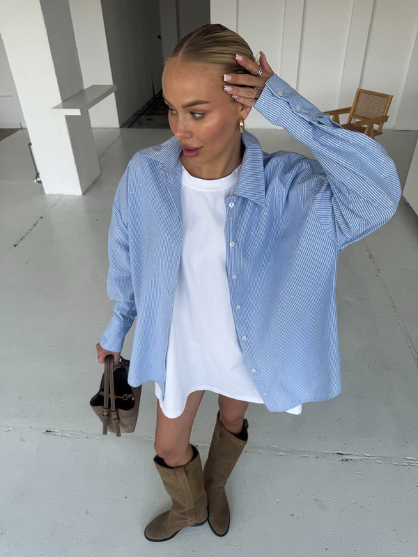 Bawełniana koszula BLUE HEAVEN Simplicity