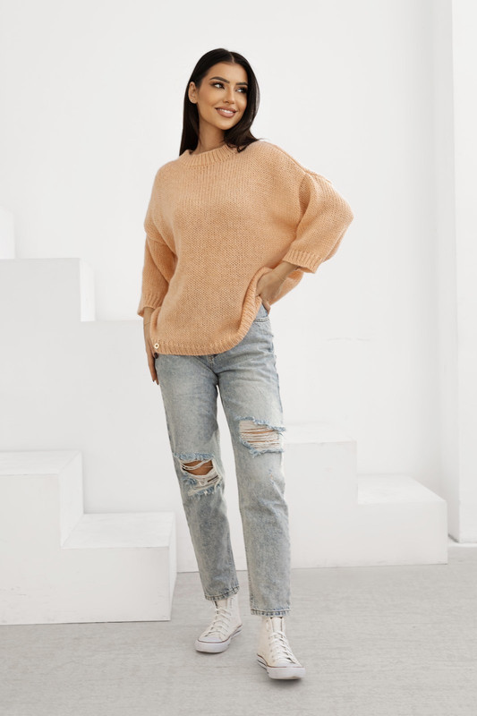 Sweter damski wełna moher premium LAWENDA Madame Sue