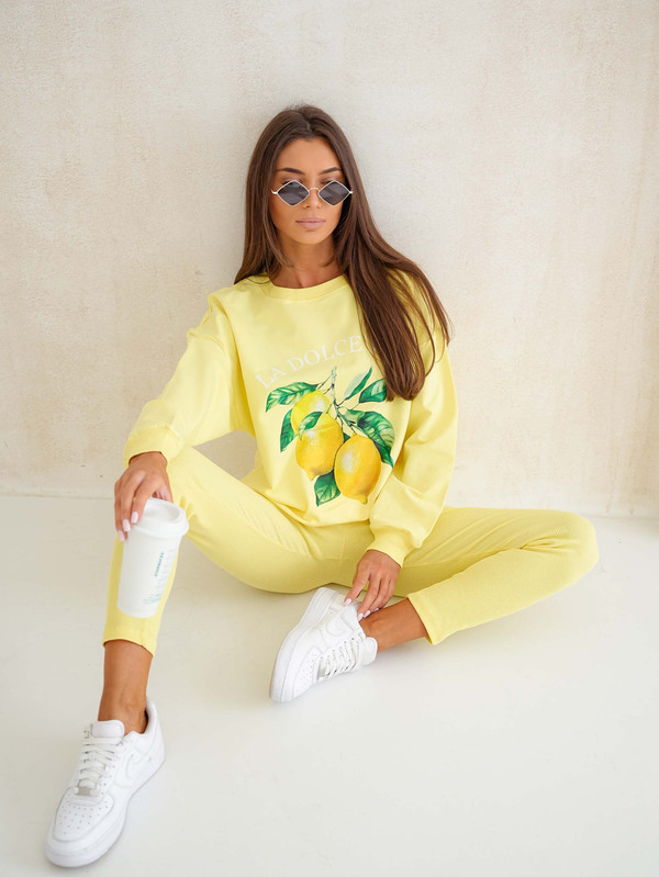 Bluza oversize LA DOLCE VITA - "CYTRYNKI"