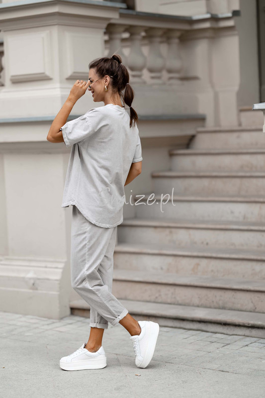 Bawełniany Komplet dresowy Spodnie i tshirt Wiya
