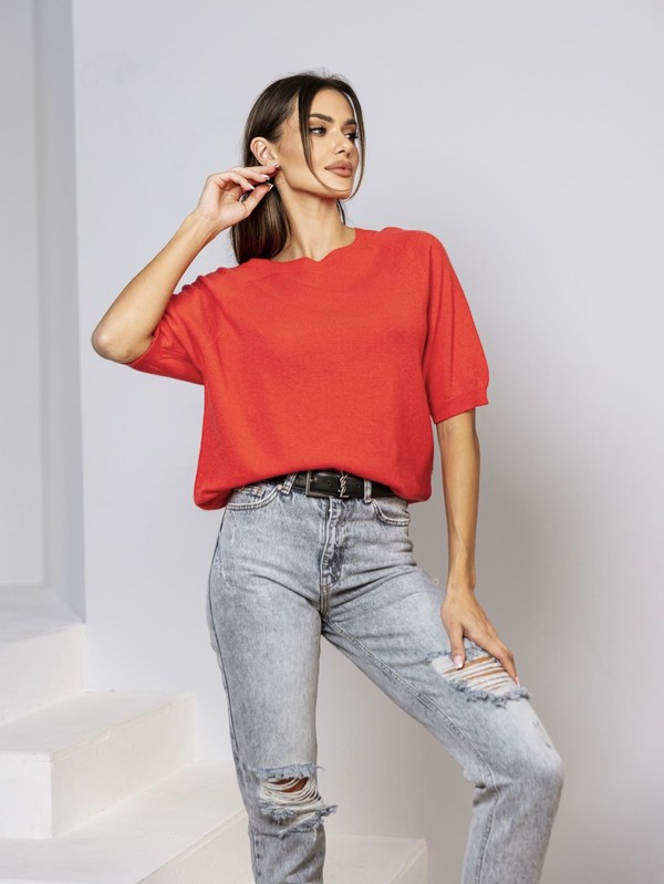 Sweter damski z dodatkiem kaszmiru EMMA Madame Sue