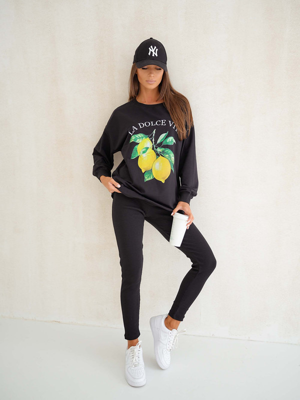 Bluza oversize LA DOLCE VITA - "CYTRYNKI"