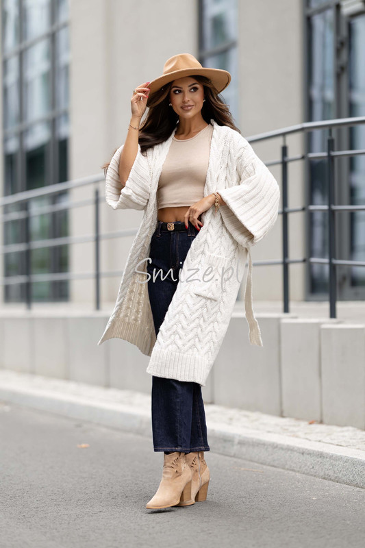 Kardigan Sweter płaszczowy LAS VEGAS