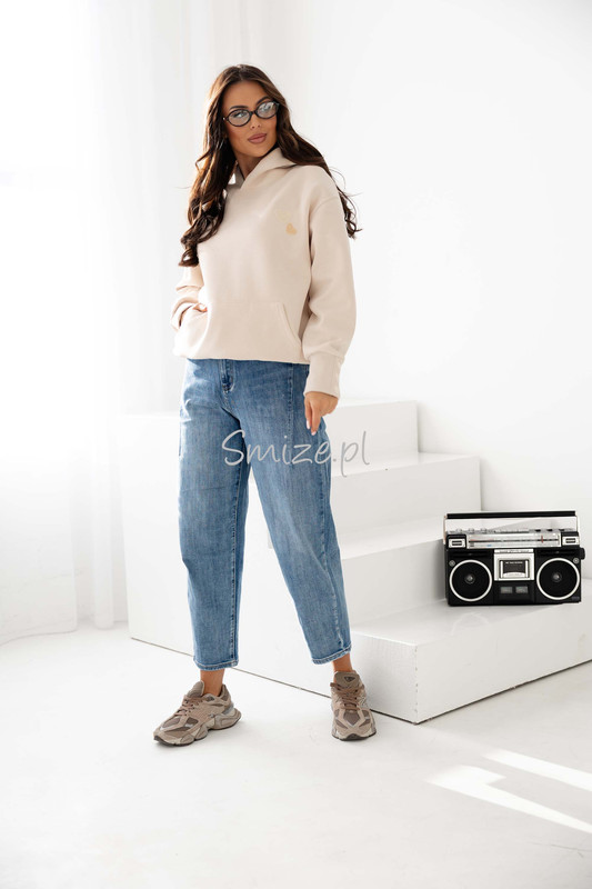 Bluza z kapturem Hearts, z serduszkami