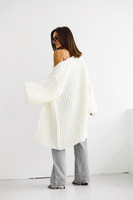 Sweter Kardigan LORI śmietankowy Madame Sue