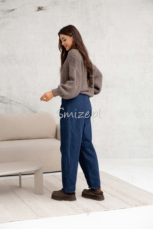Szerokie spodnie damskie Balloon Fit Jeans