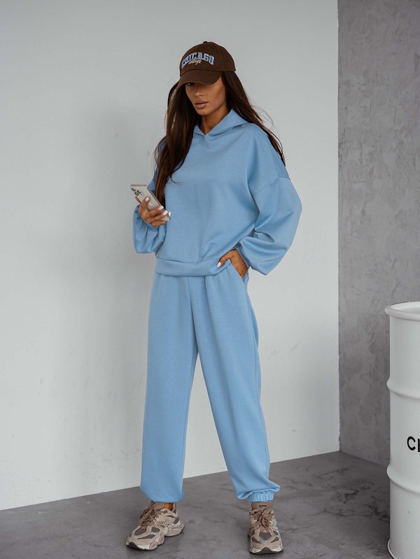 Komplet dresowy "Masełko" błękitny