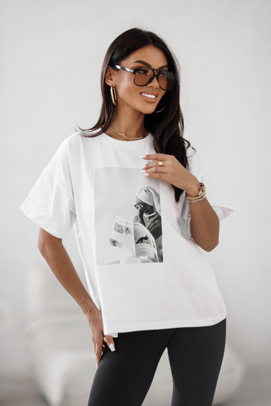 T-shirt z aplikacją 3D Madame Sue