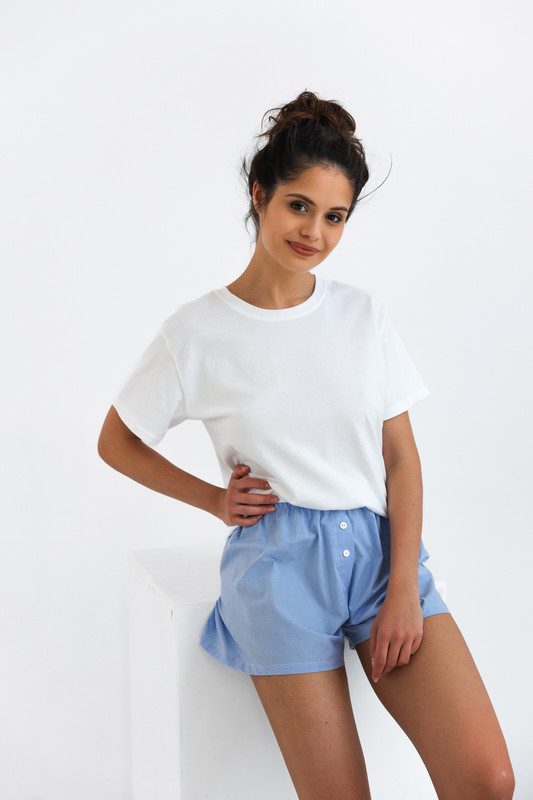 Bawełniana Piżama damska z szortami CATERINA, SENSIS