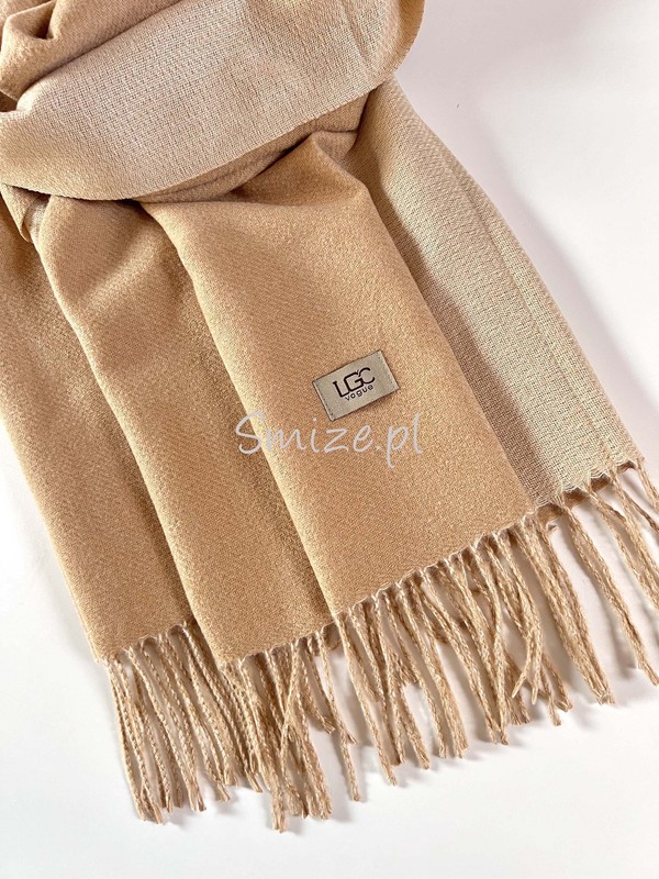 Szal damski z wiskozą camel