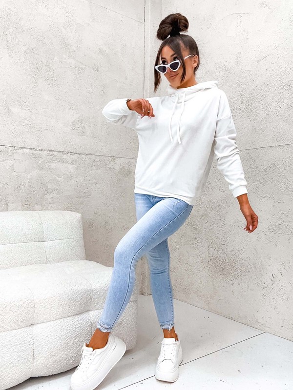 Welurowa bluza Hoodie