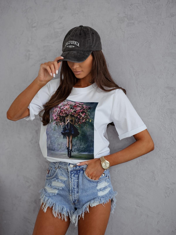 T-shirt Flower Umbrella BOCCA