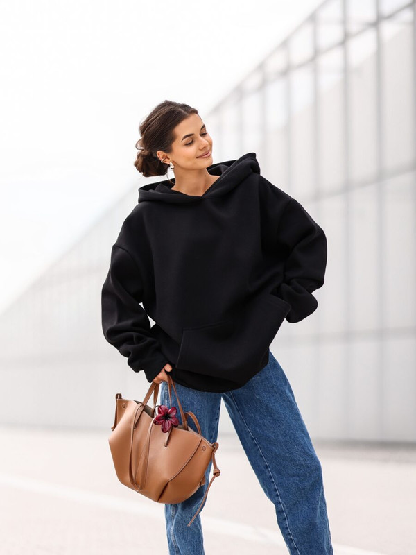 Bluza OVERSIZE Mickey Mouse, czarny