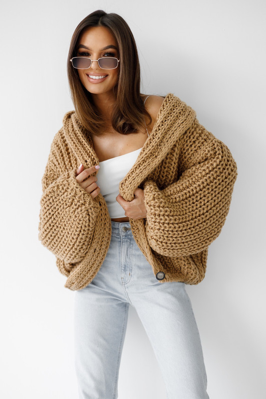Kardigan bomberka LENA camel Madame Sue