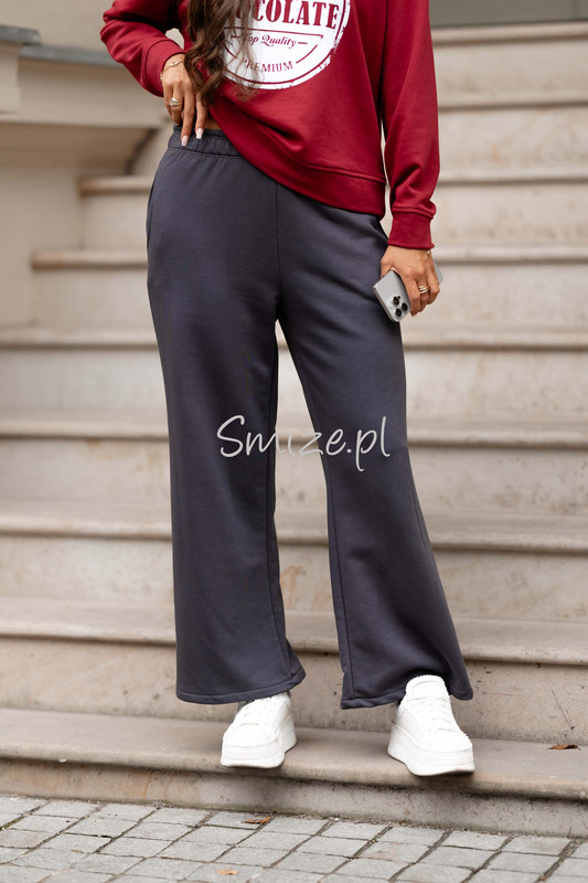 Szerokie Bawełniane Spodnie dresowe Michelle