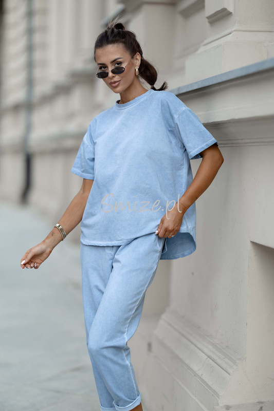 Bawełniany Komplet dresowy Spodnie i tshirt Wiya