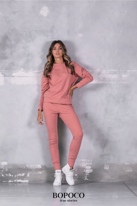 Bluza BASIC BOPOCO pudrowy róż